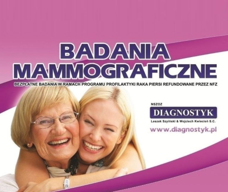 Bezpłatne badania mammograficzne  – 13 sierpnia w Pobiedziskach