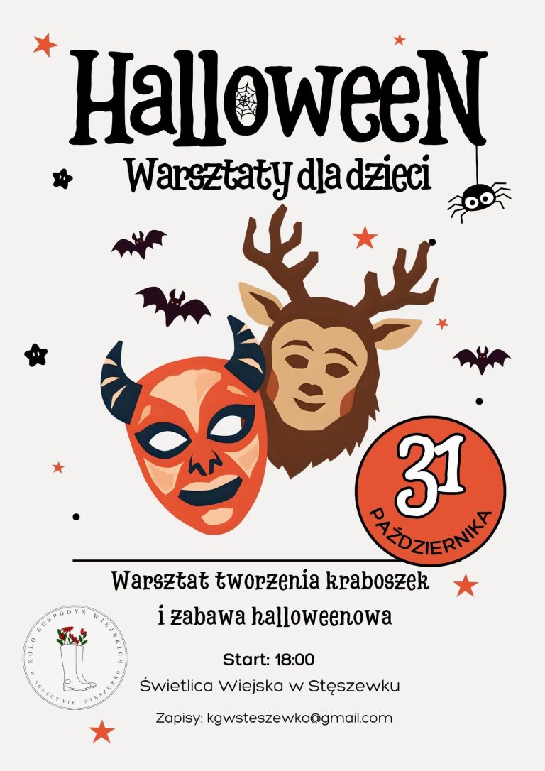 Warsztat tworzenia kraboszek i zabawa Halloweenowa 31.10