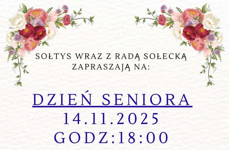 Dzień seniora w Stęszewku – 14 listopada